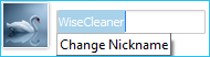 change user name in wise care 365