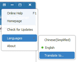 change language