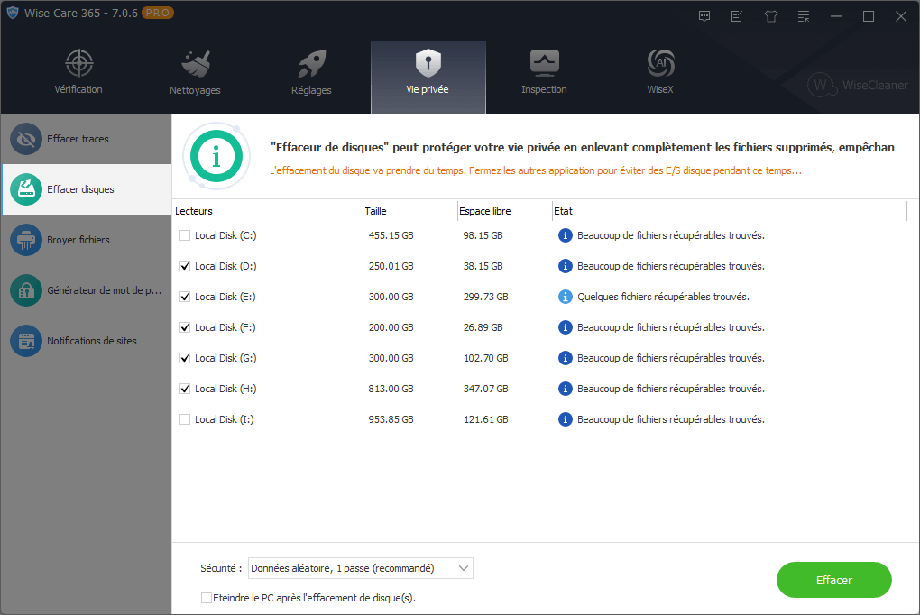 WiseCare365-Vieprivee-Effacerdisques
