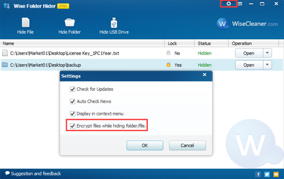 instal Wise Folder Hider Pro 5.0.2.232