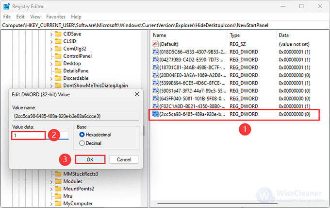 Change the Value data from 0 to 1 to disable it. 